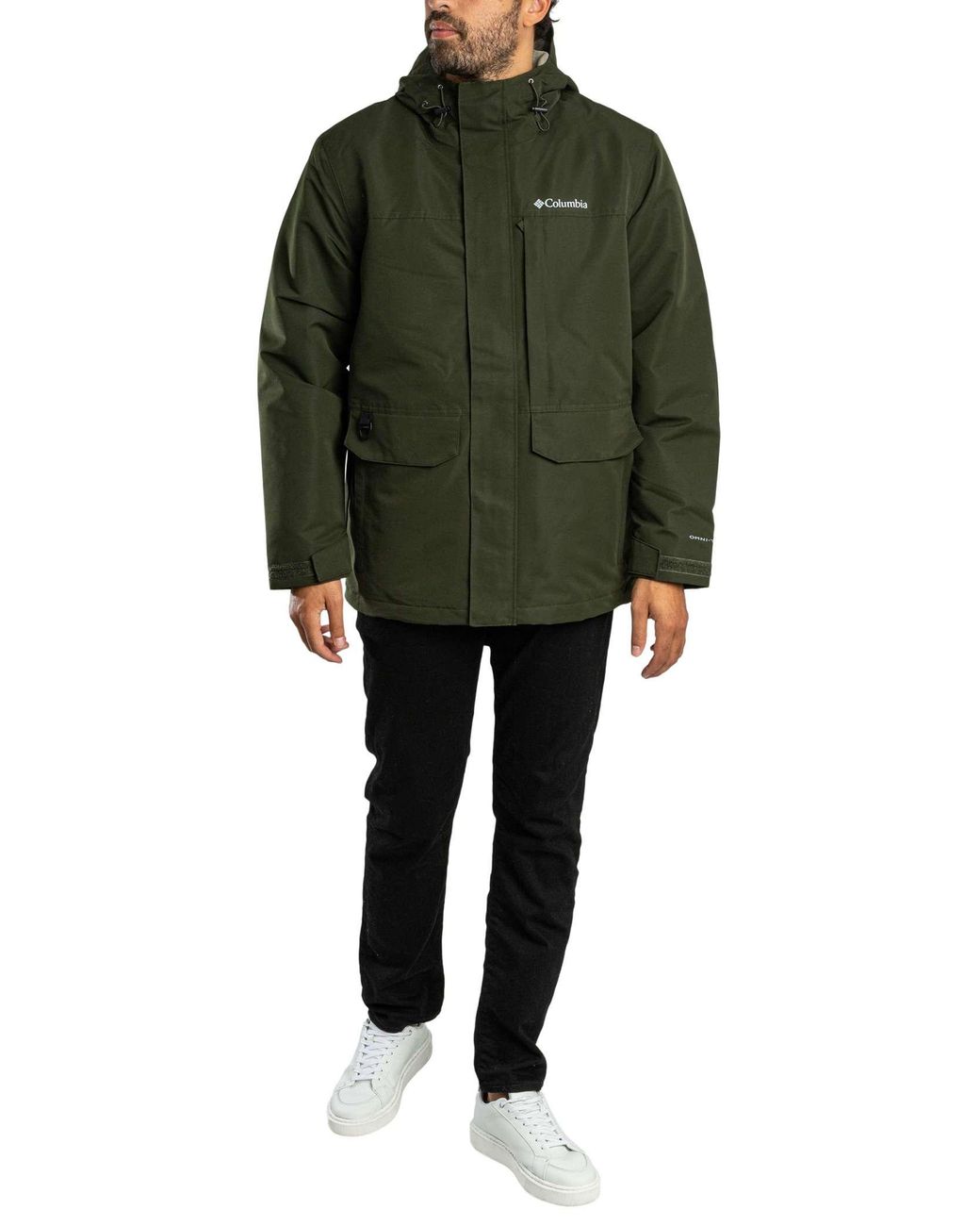 Columbia Green Landroamer Waterproof Fleece Lined Jacket for men