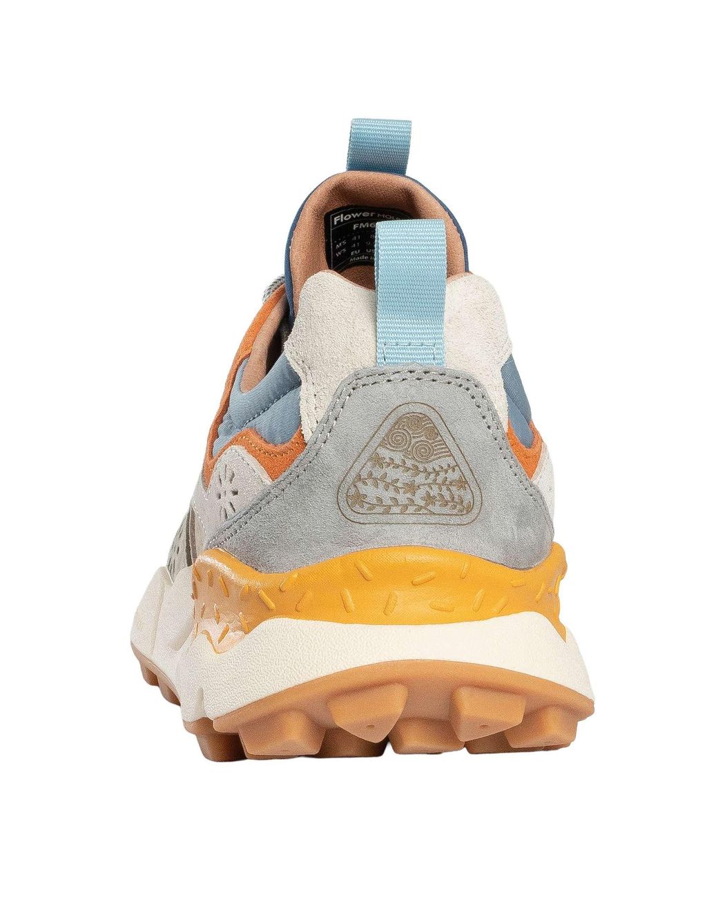 Flower Mountain Blue Yamano Suede Trainers for men