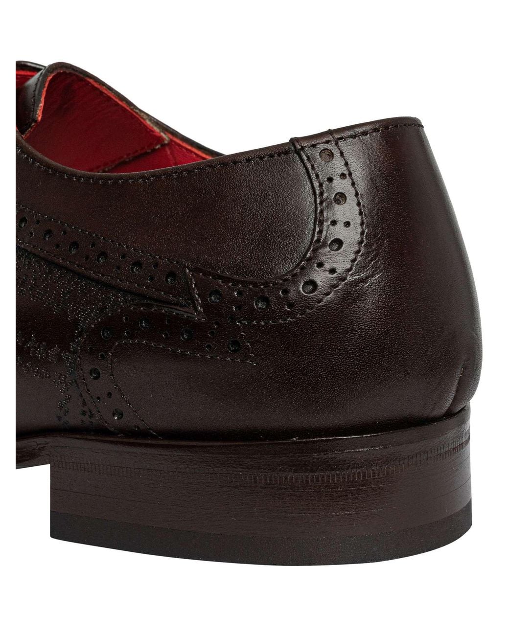 Jeffery West Brown Scottish Leather Derby Shoes for men