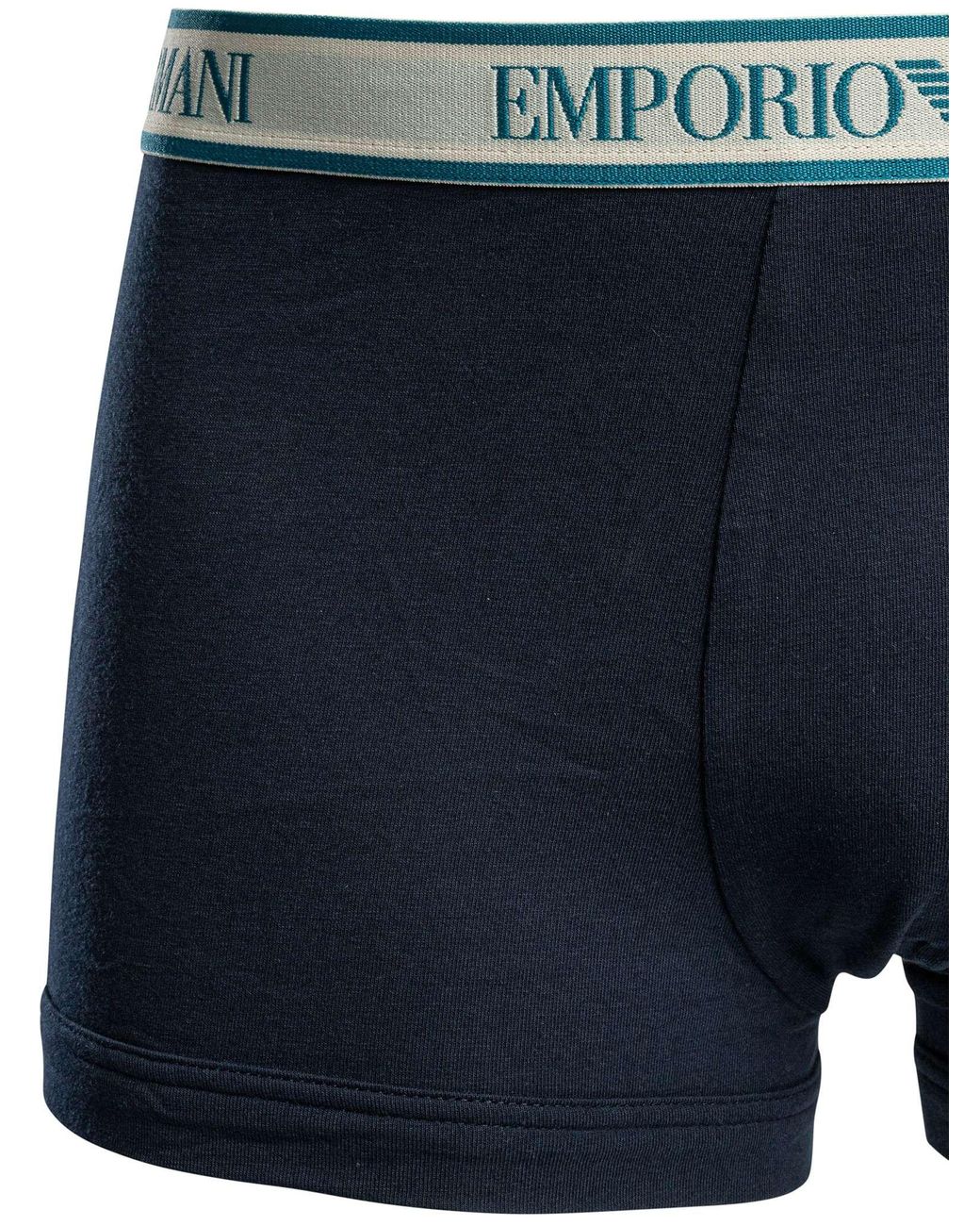 Emporio Armani Blue 3 Pack Trunks for men