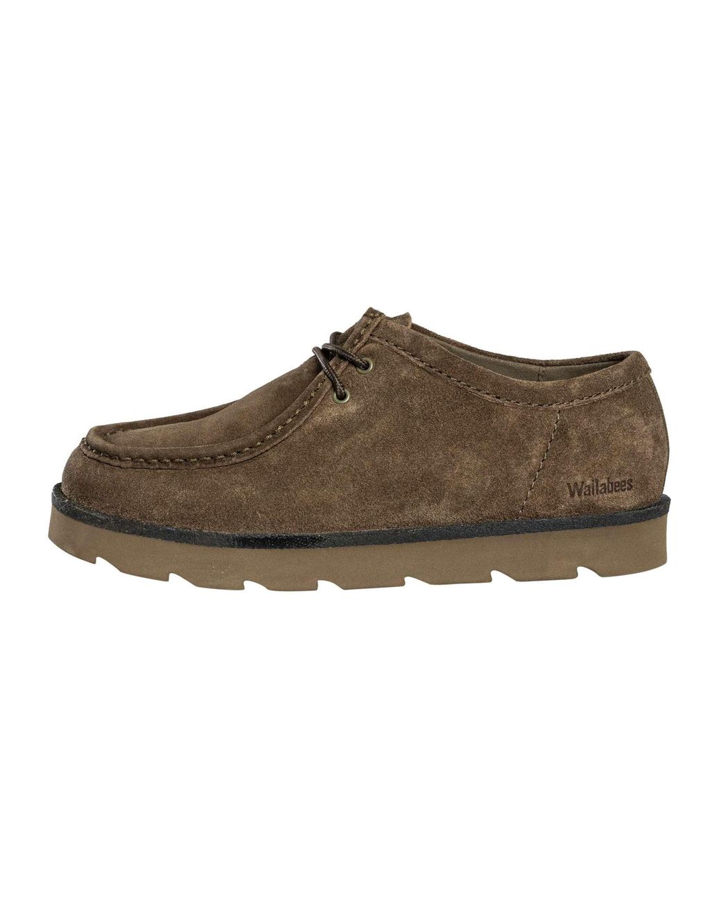 Clarks Brown Meare Walla Suede Shoes for men