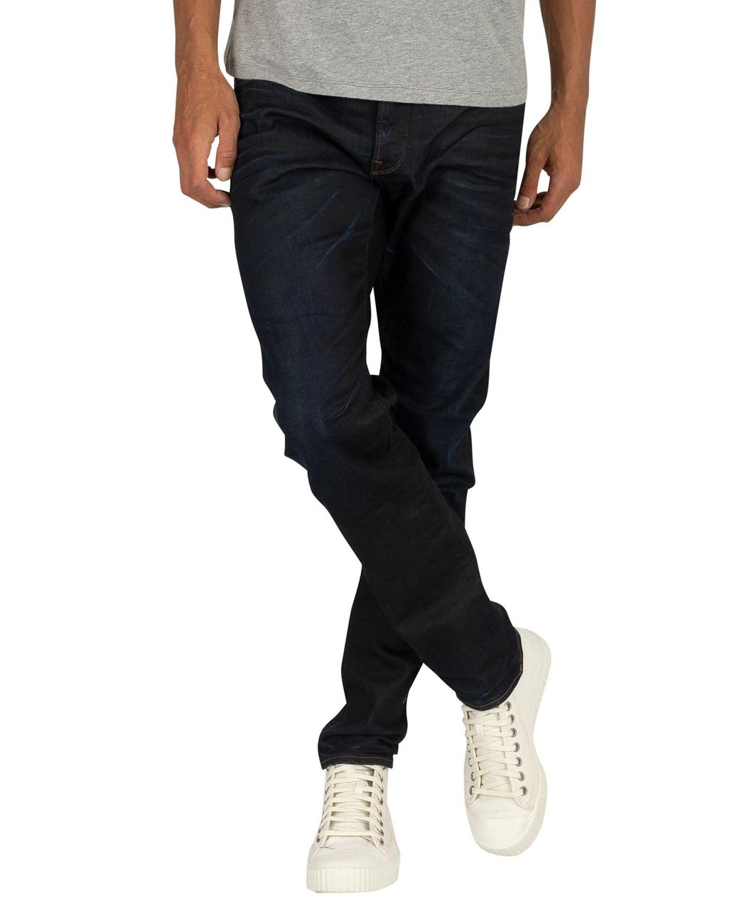 G-Star RAW Denim Mens Jeans G-Star RAW Jeans Save 77% Blue for Men S D-staq 5-pocket Slim Jeans 