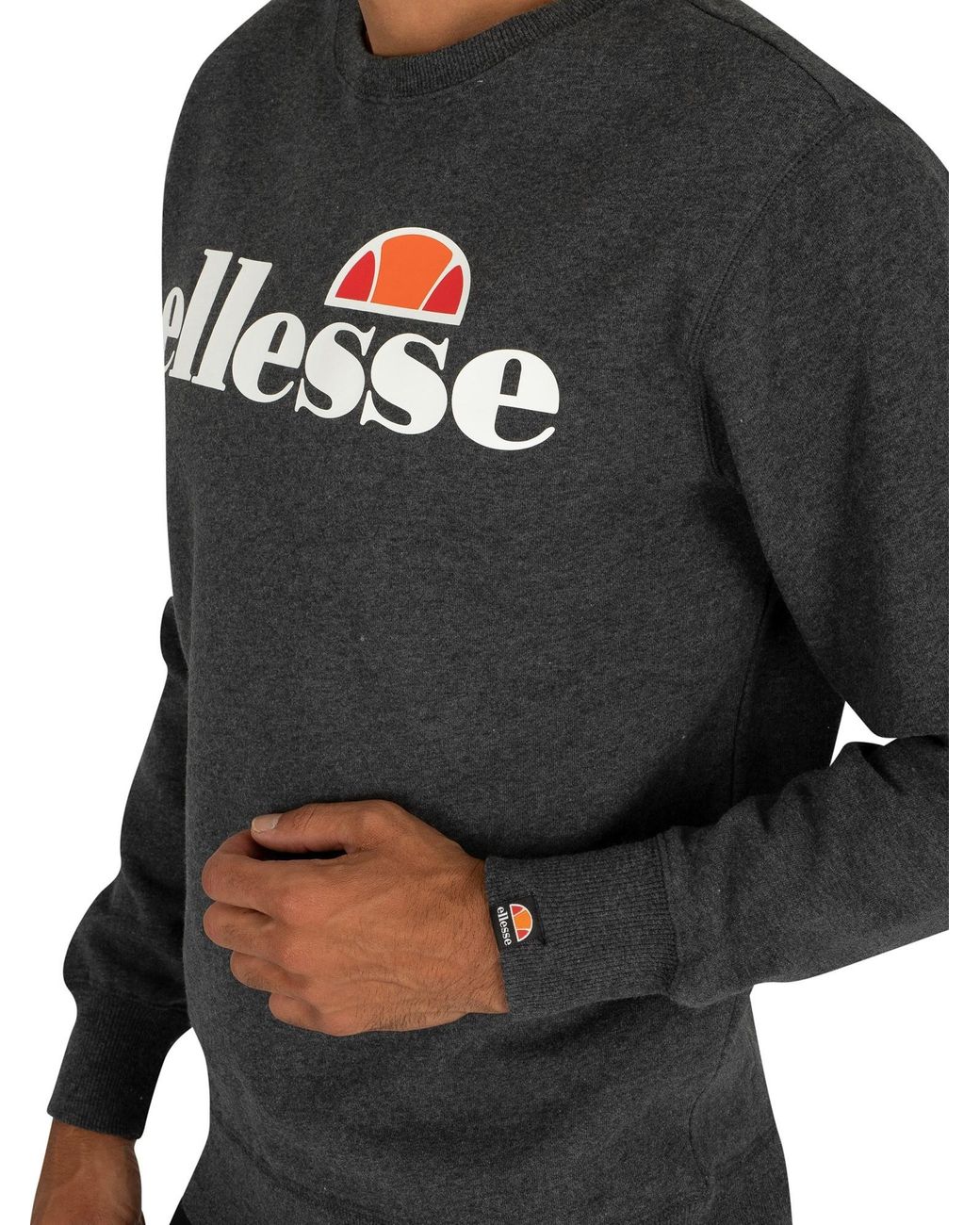 Ellesse Mens SL Succiso Sweatshirt Grey 