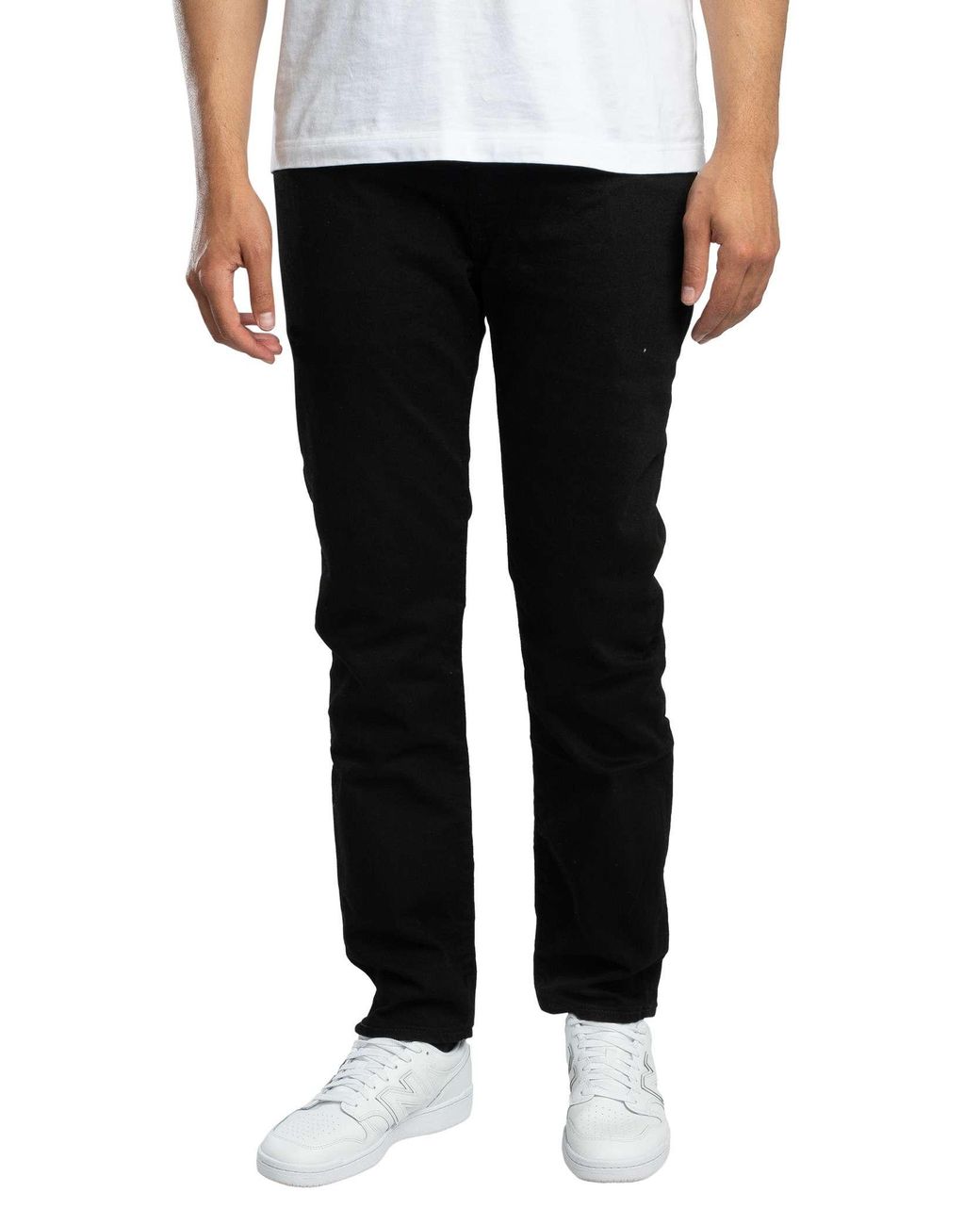 Levi's Black 502 Regular Taper Jeans for men
