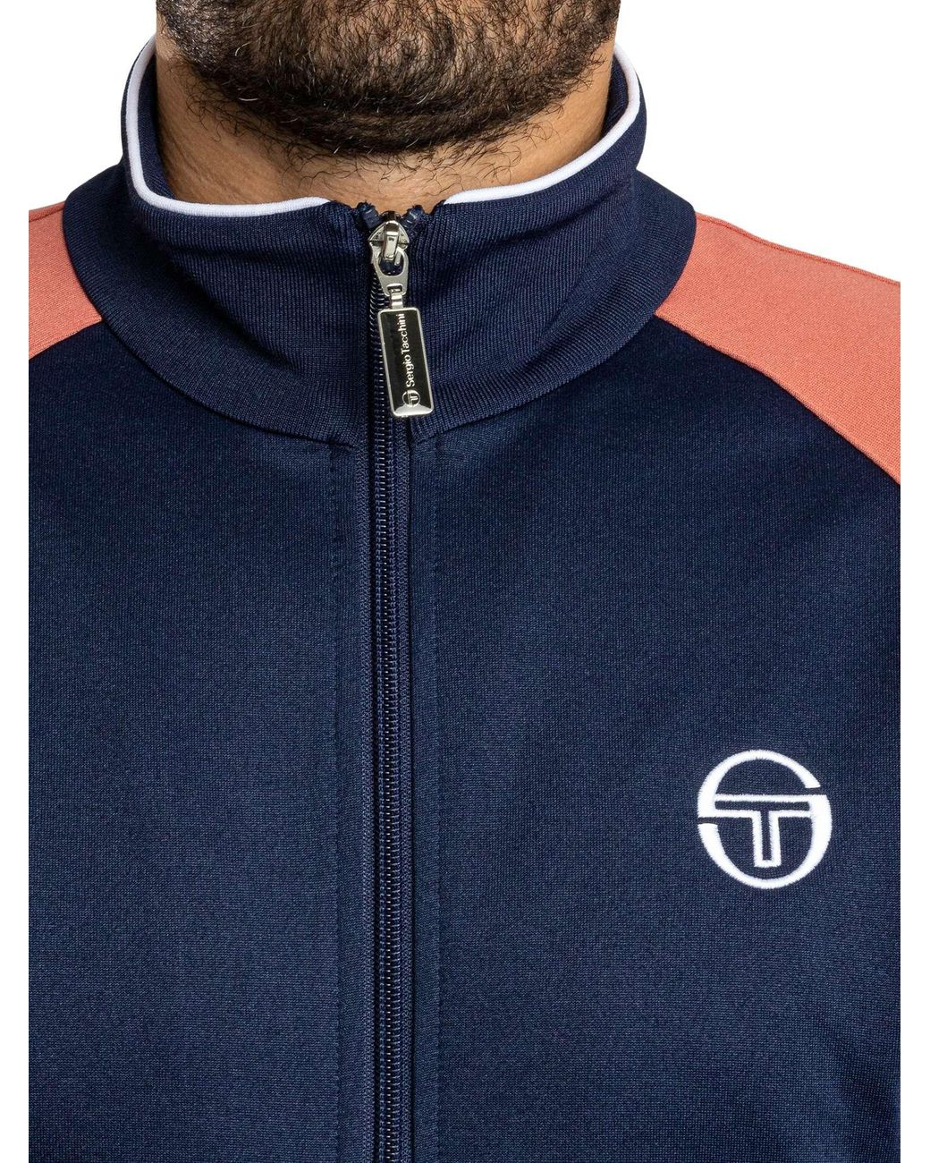Sergio Tacchini Blue Logo Track Jacket for men