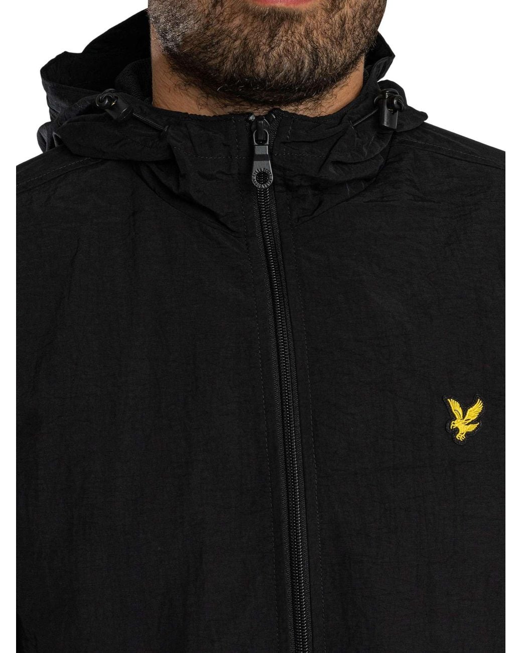 Lyle & Scott Black Zip Through Jacket for men
