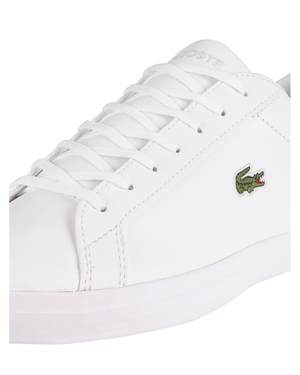 lacoste men's lerond leather trainers