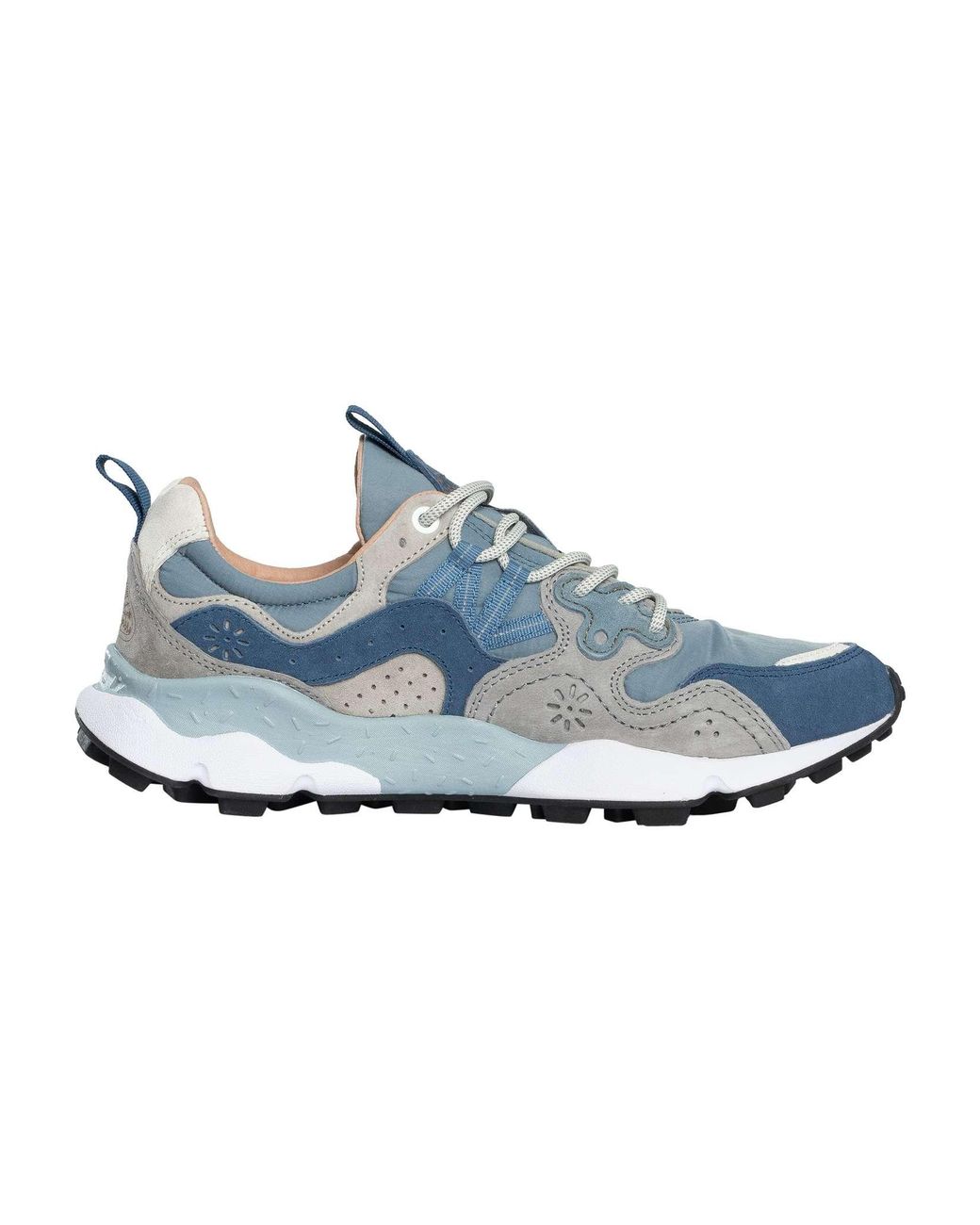 Flower Mountain Blue Yamano Suede Trainers for men
