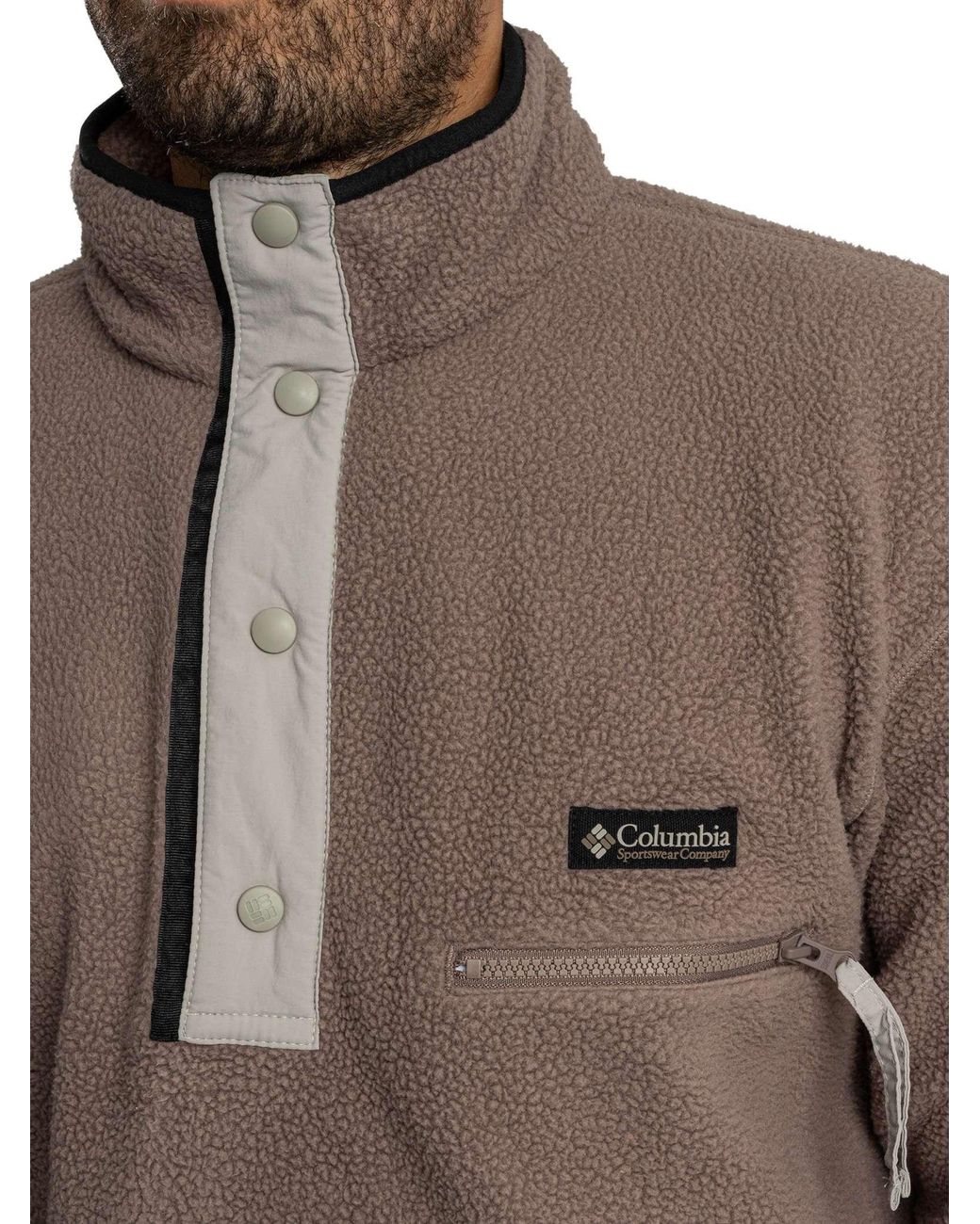 Columbia Brown Helvetia Ii Half Snap Fleece for men