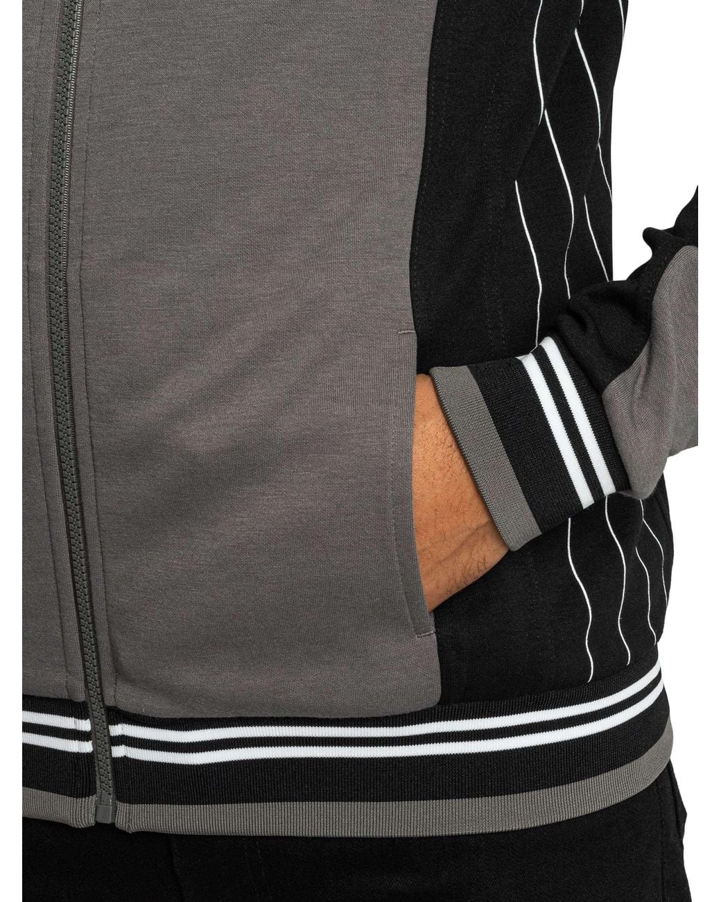 Fila Gray Settanta Baseball Track Jacket for men