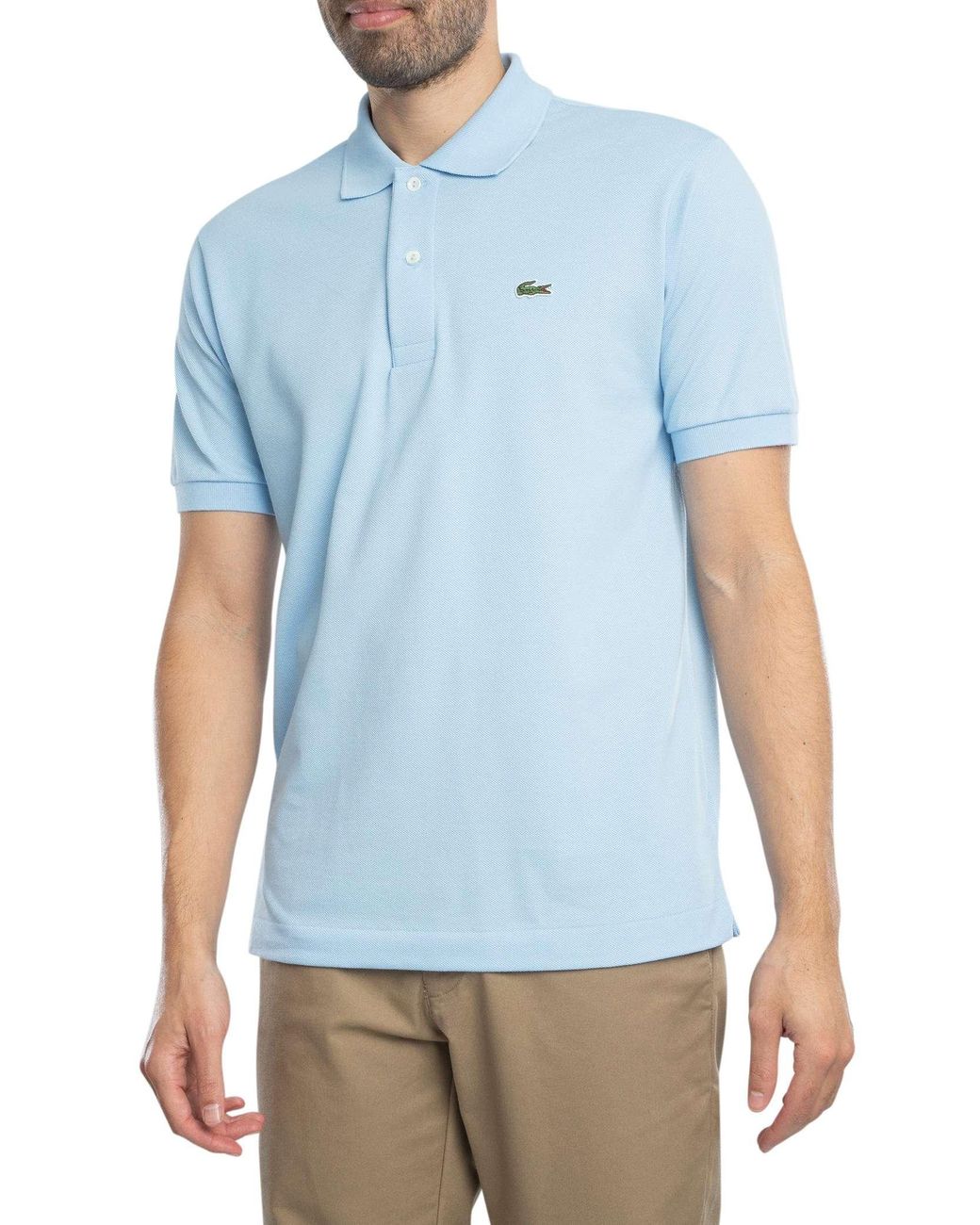 Lacoste Blue Classic Fit Original Pique Polo Shirt for men