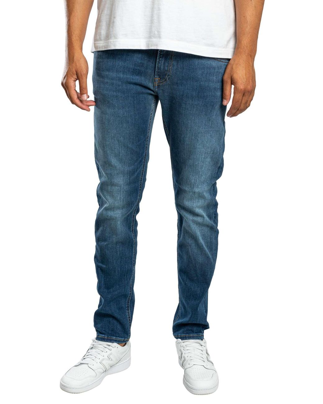 Jack & Jones Blue Glenn Original 814 Slim Jeans for men