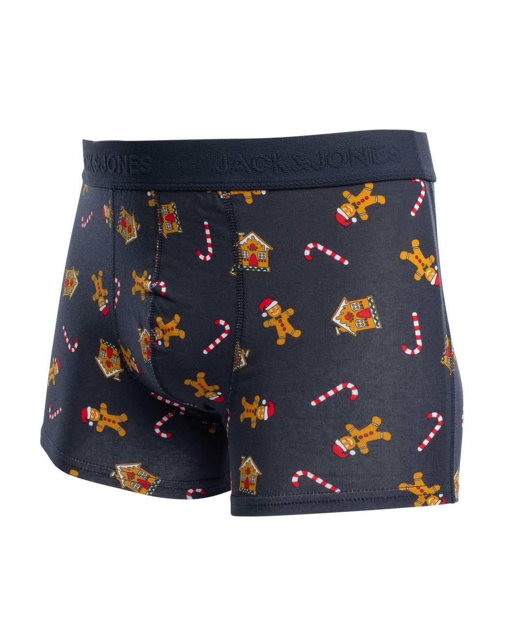 Jack & Jones Blue Xmas Check Socks & Trunk Gift Box for men