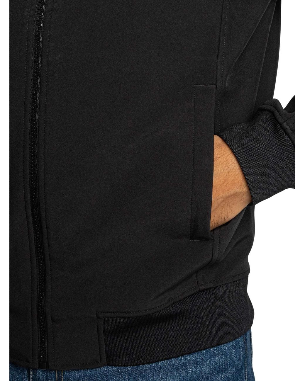 Lyle & Scott Black Mesh Back Softshell Jacket for men