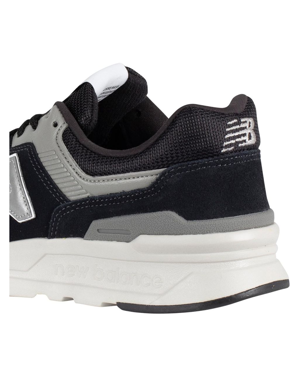 New Balance 977 Suede Trainers in Black/Silver/Grey (Black) for ...
