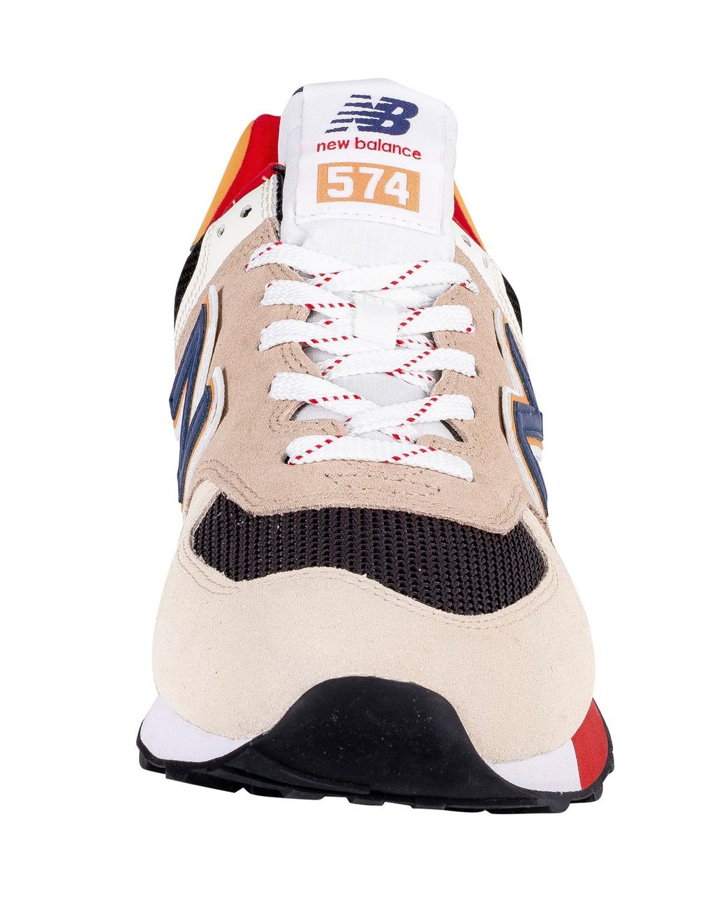 New Balance 574 Suede Trainers in Tan 