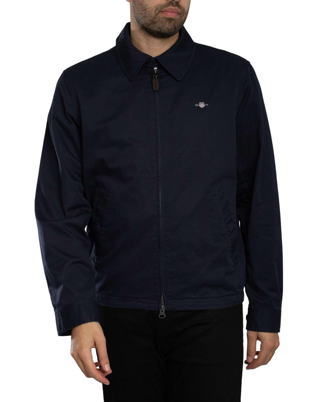Gant Blue Cotton Windcheater Jacket for men