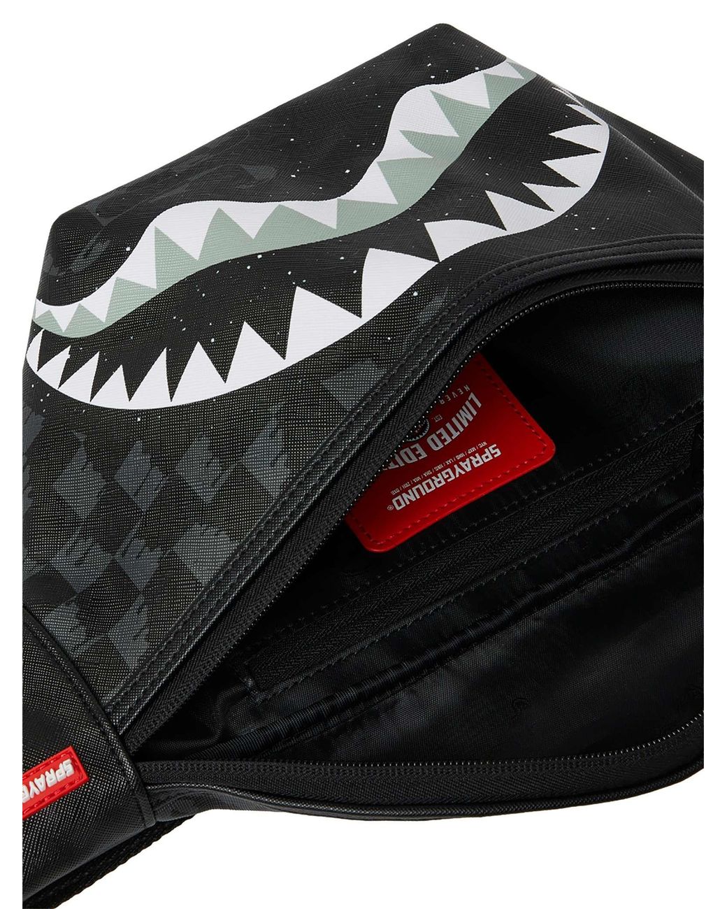 Sprayground Black Deep Space Drip Savvy Crossbody Bag for men