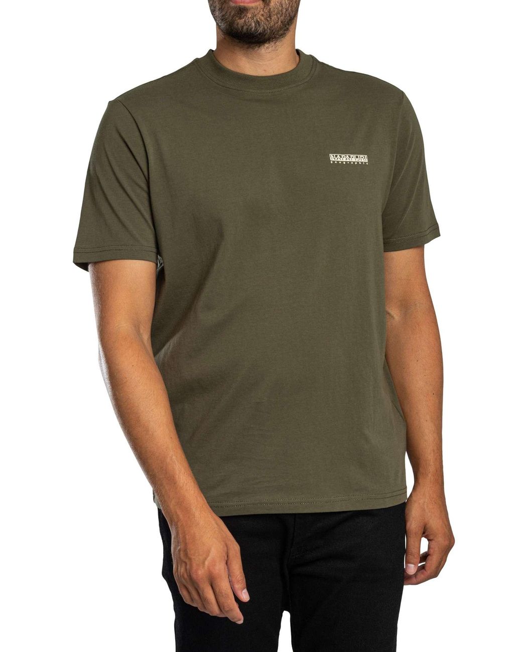 Napapijri Green Small Box T-Shirt for men