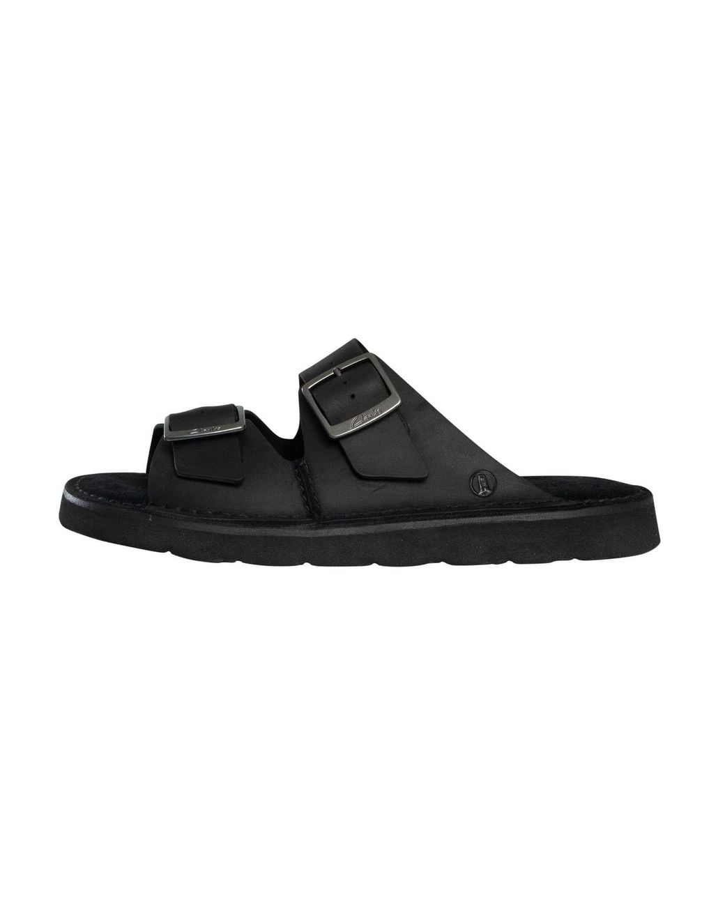 Clarks Black Solsbury Strap Sandals for men