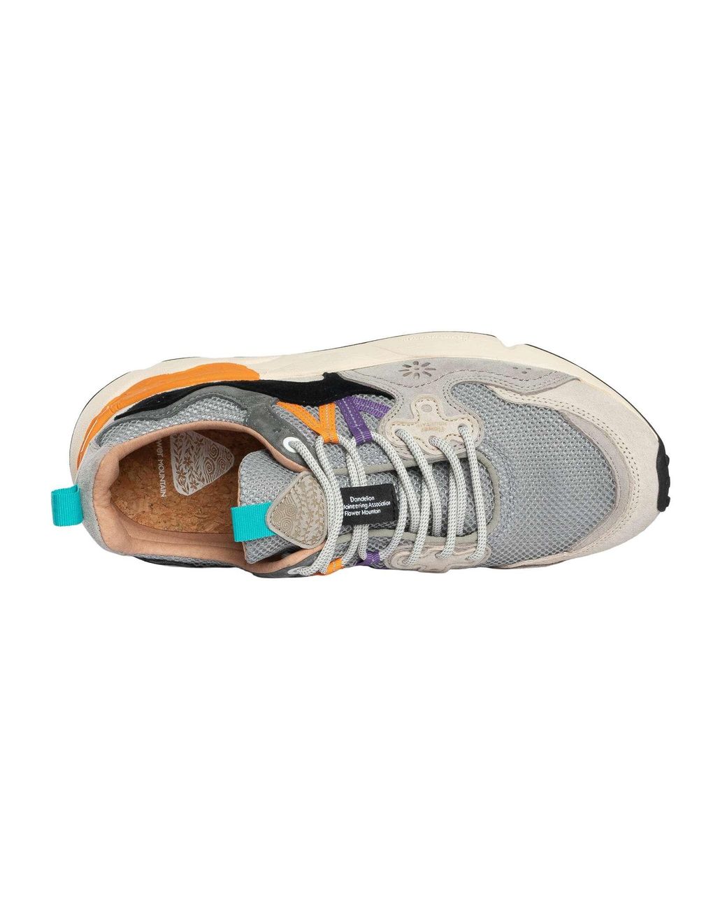 Flower Mountain White Yamano Suede Trainers for men