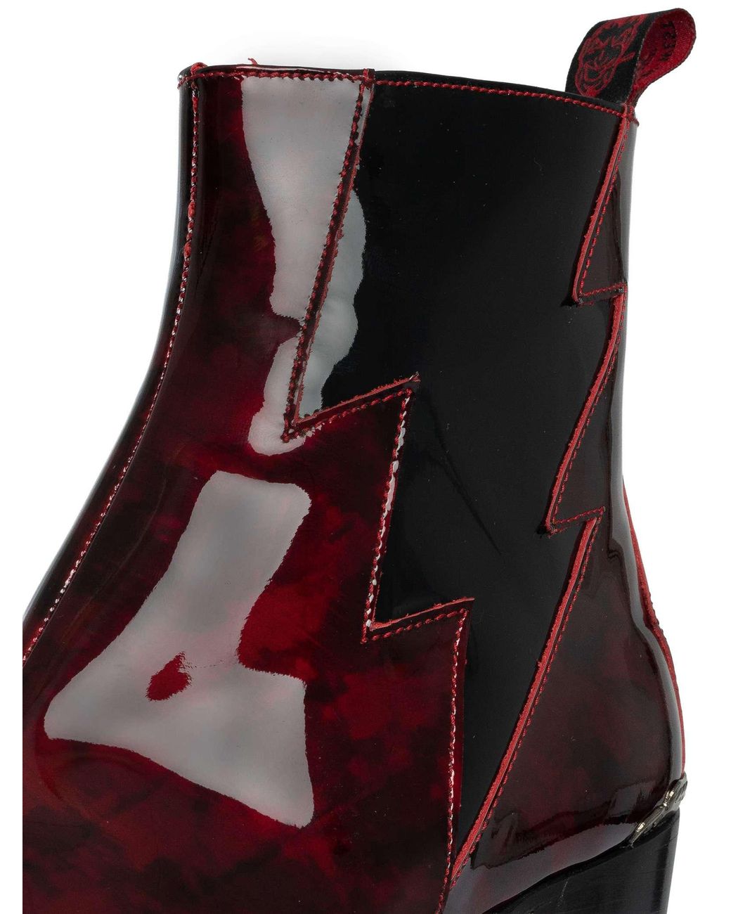 Jeffery West Brown Lightning Zip Leather Chelsea Boots for men