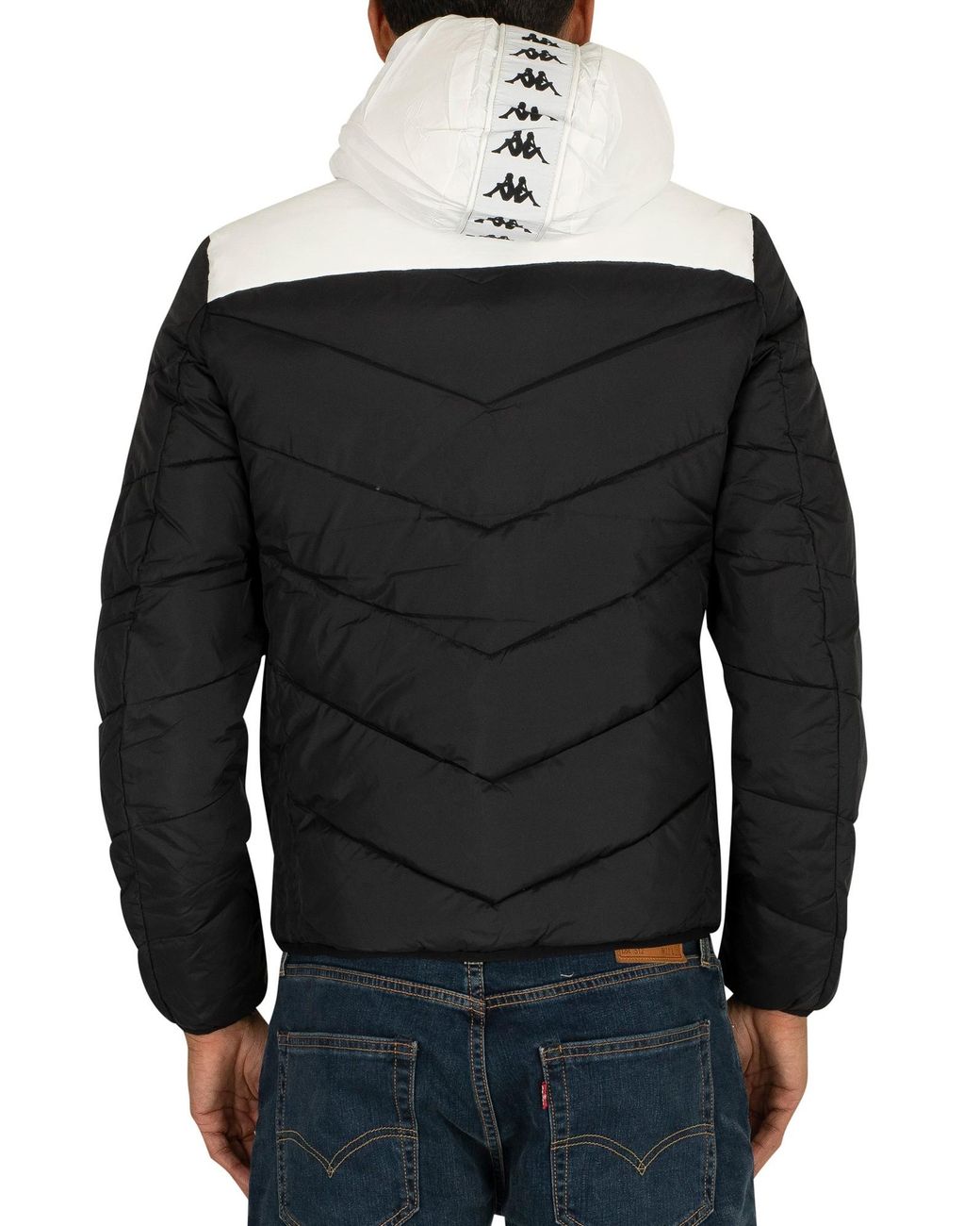 Een effectief Iets Zeeanemoon Kappa 222 Banda Amarit Puffer Jacket in Black for Men | Lyst