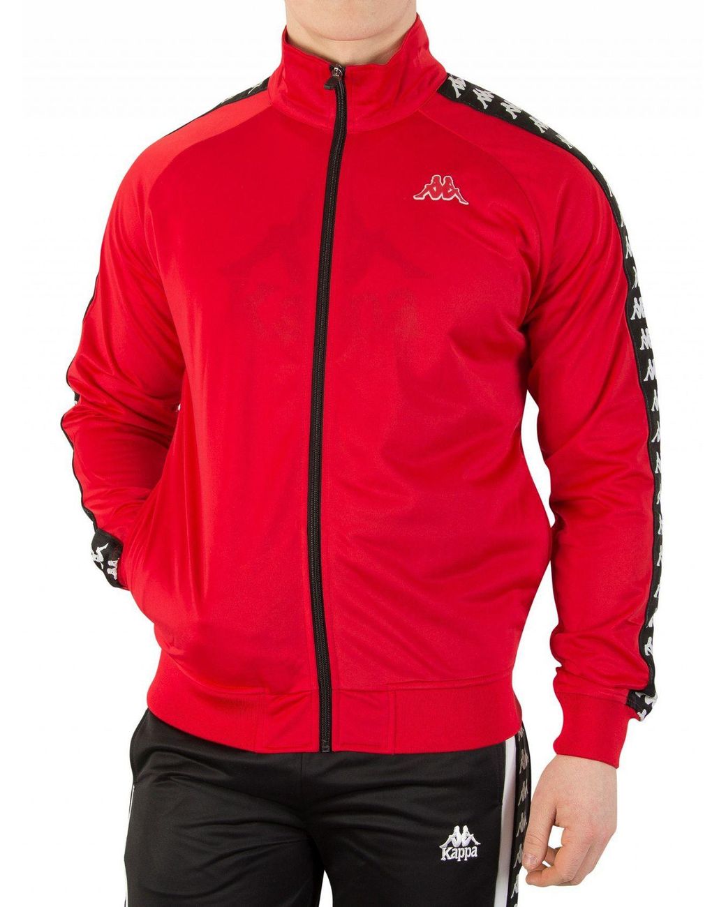 Kappa Men 222 Banda Anniston Jacket, Red/ Black/ White for Men | Lyst Canada