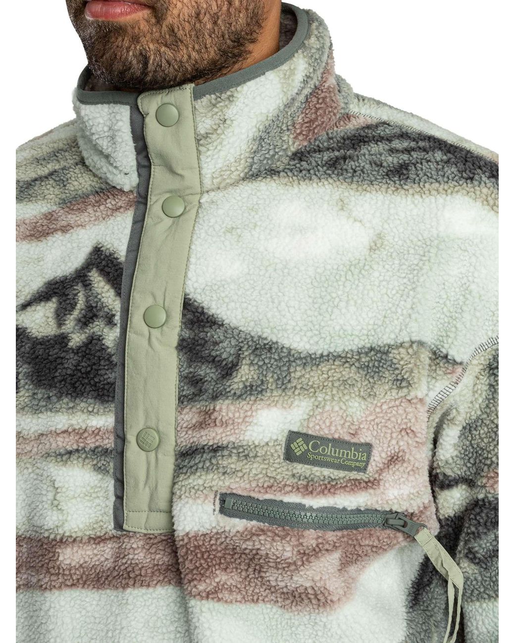 Columbia Gray Helvetia Ii Half Snap Fleece for men