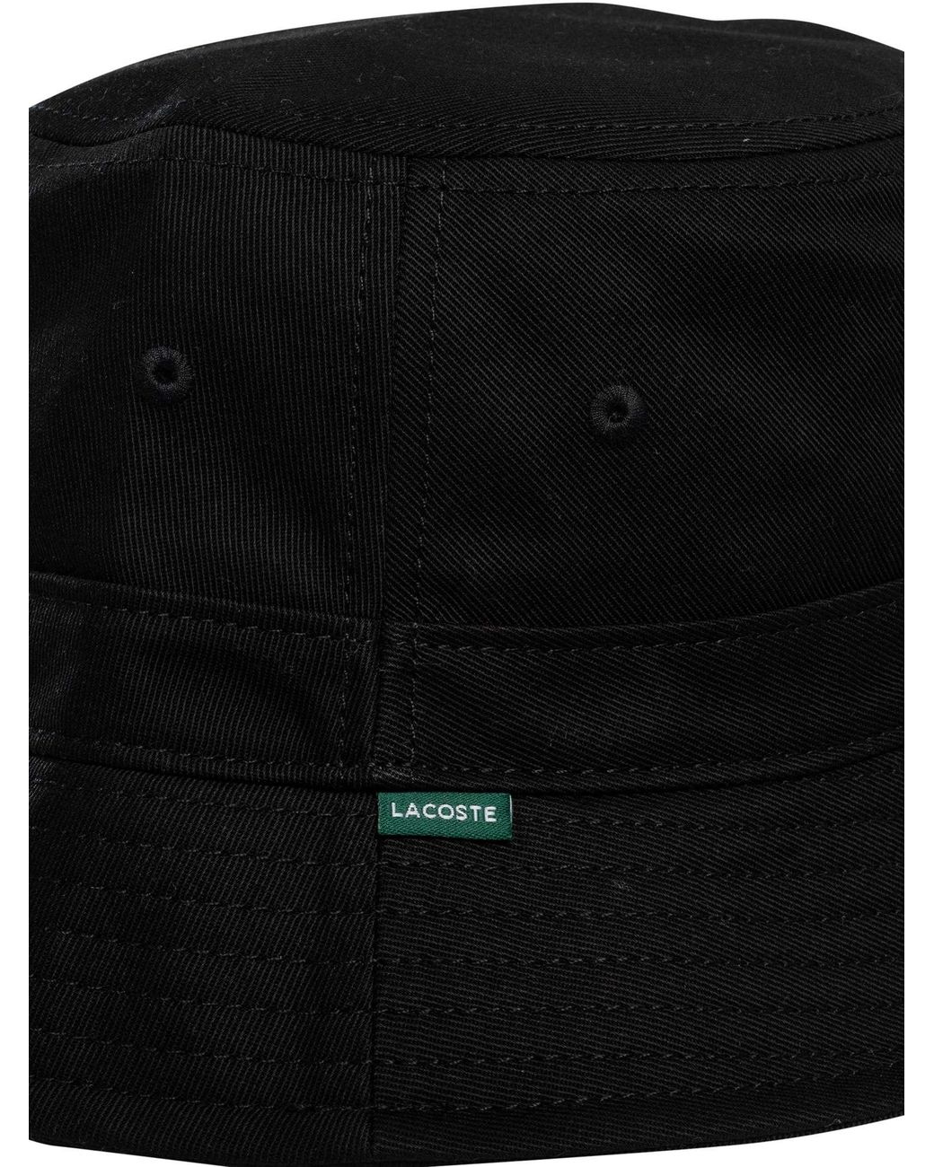 Lacoste Black Logo Bucket for men
