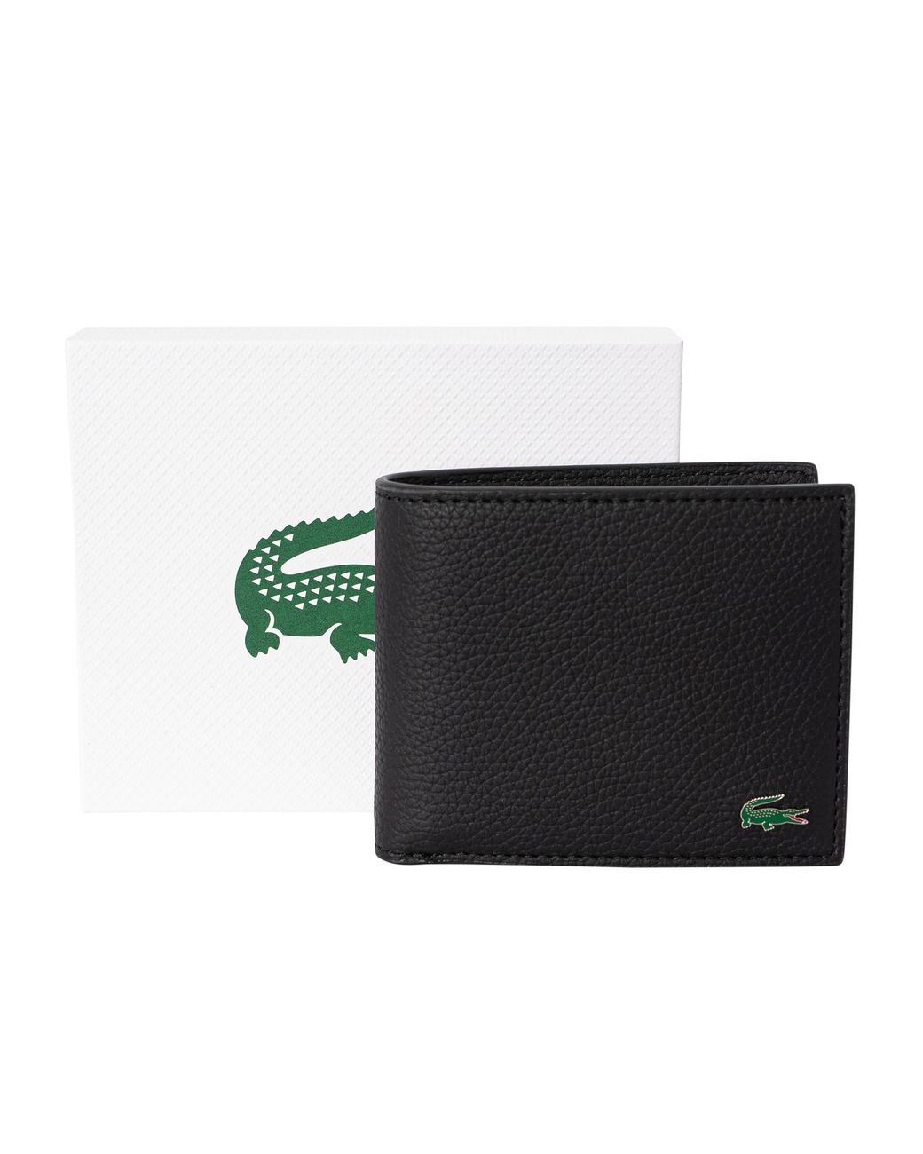 Lacoste Black Billfold Wallet for men