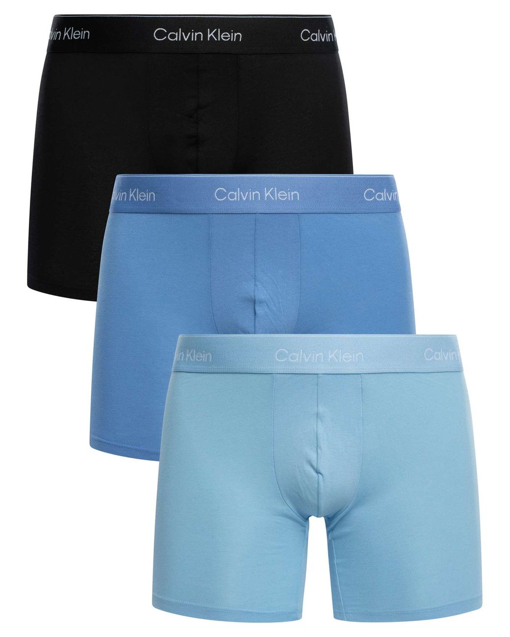 Calvin Klein Blue 3 Pack Icon Boxer Briefs for men