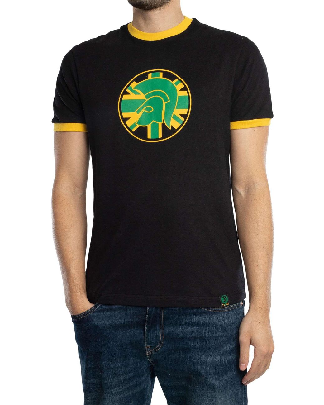 Trojan Black Flag Logo T-Shirt for men