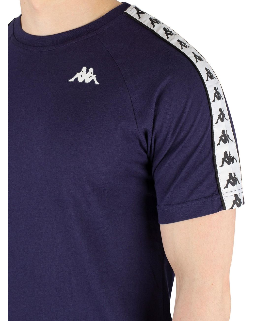 Kappa Rubber 222 Banda Coen T-shirt in Blue Marine/White/Black (Blue) for  Men | Lyst