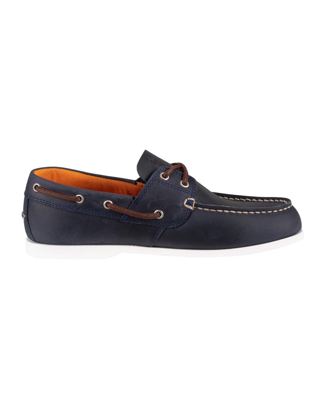 Timberland Blue Cedar Bay Leather Boat Shoes for men
