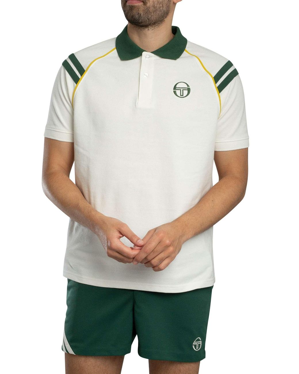 Sergio Tacchini Gray New Cortona Polo Shirt for men