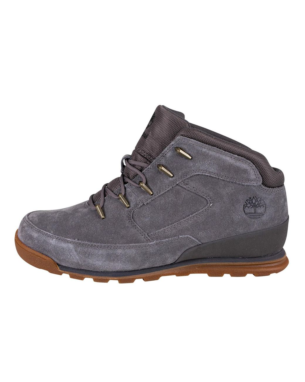 Timberland Euro Rock Heritage Suede Mid Hiker Boots in Gray for Men | Lyst
