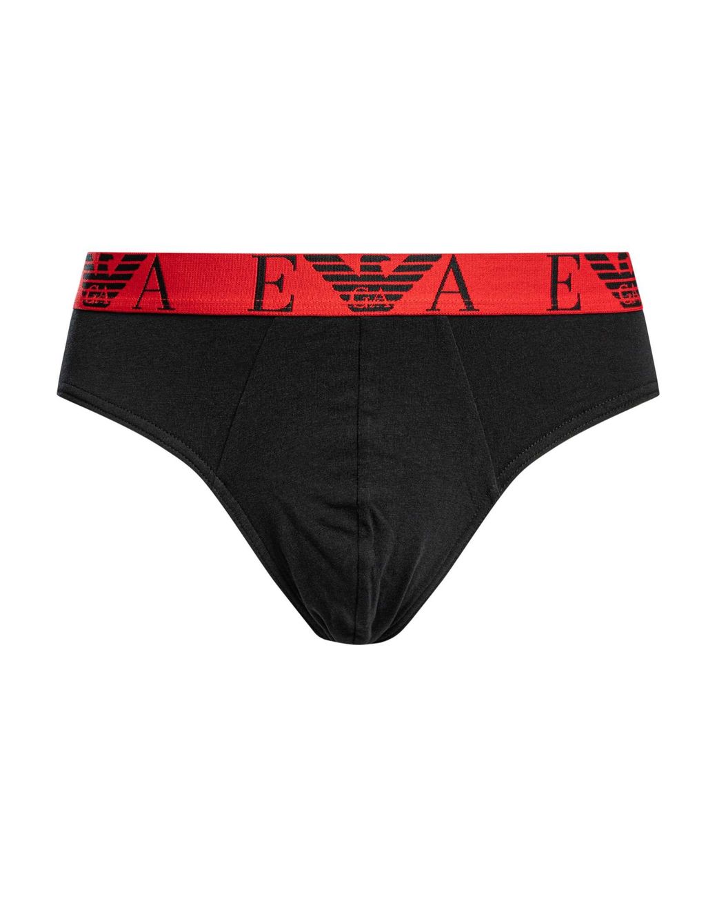 Emporio Armani Black 3 Pack Briefs for men