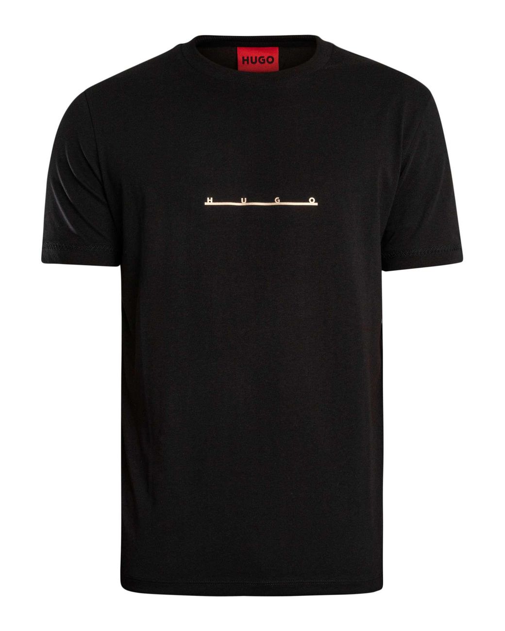 HUGO Black Datri Graphic T-Shirt for men