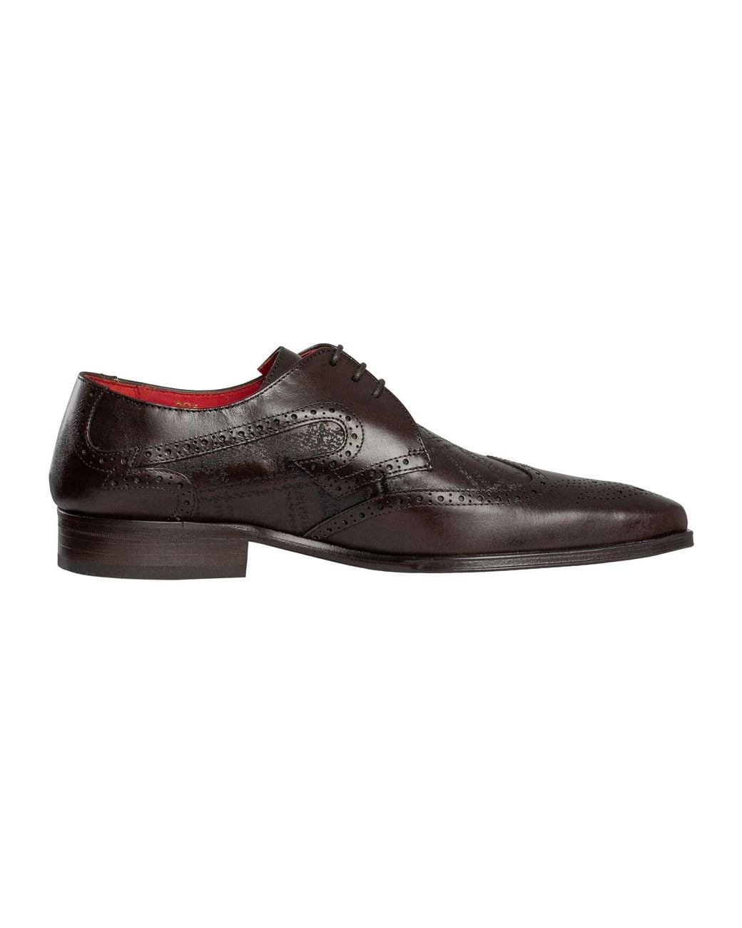 Jeffery West Brown Scottish Leather Derby Shoes for men