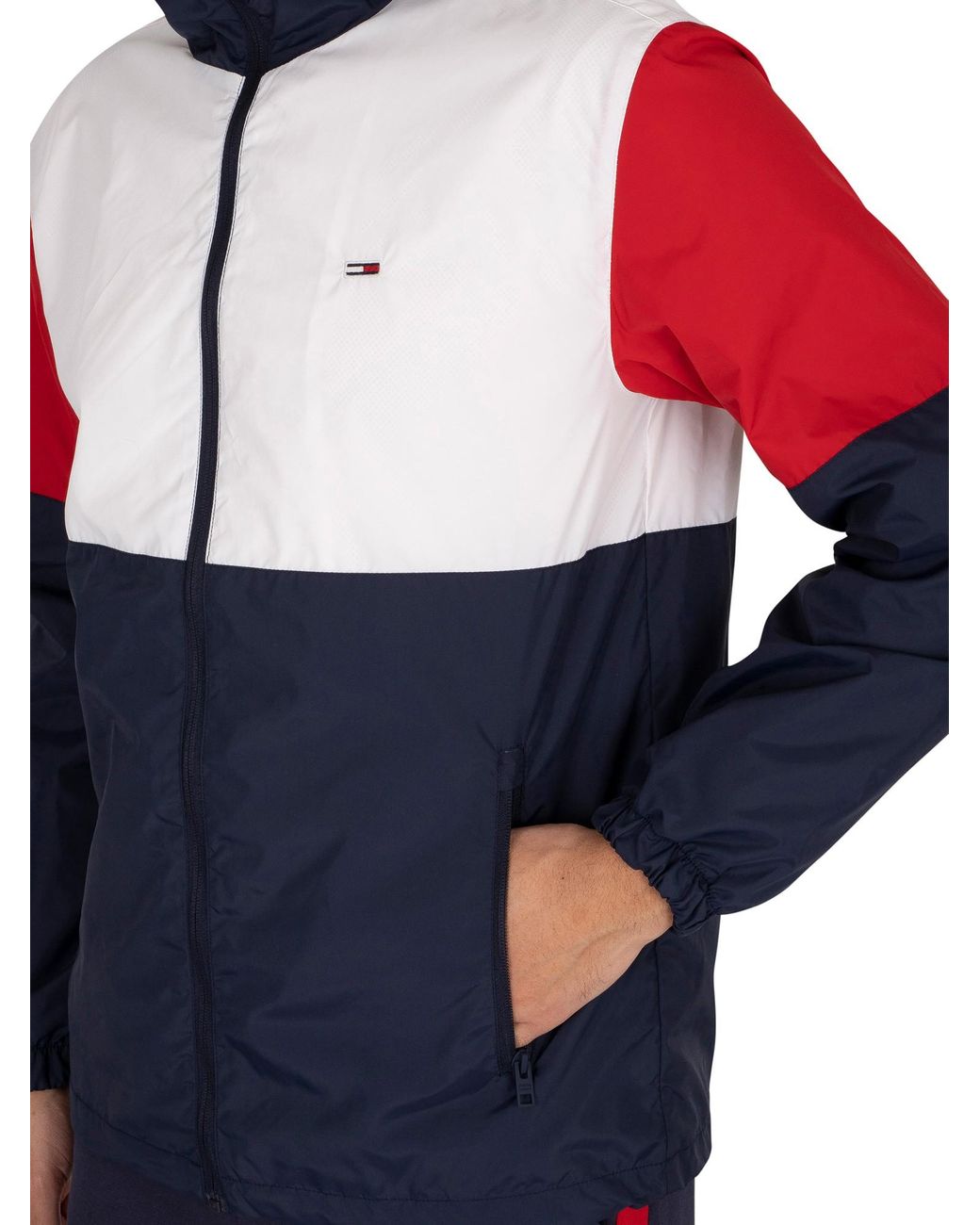 Nylon Colourblock Windbreaker Jacket 