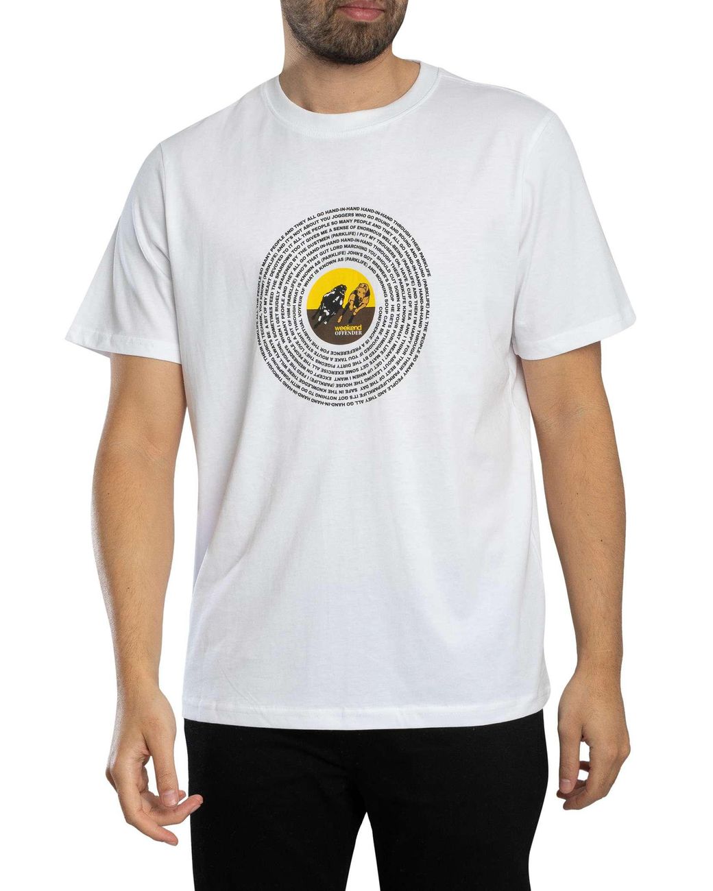 Weekend Offender White Wansdown Graphic T-Shirt for men
