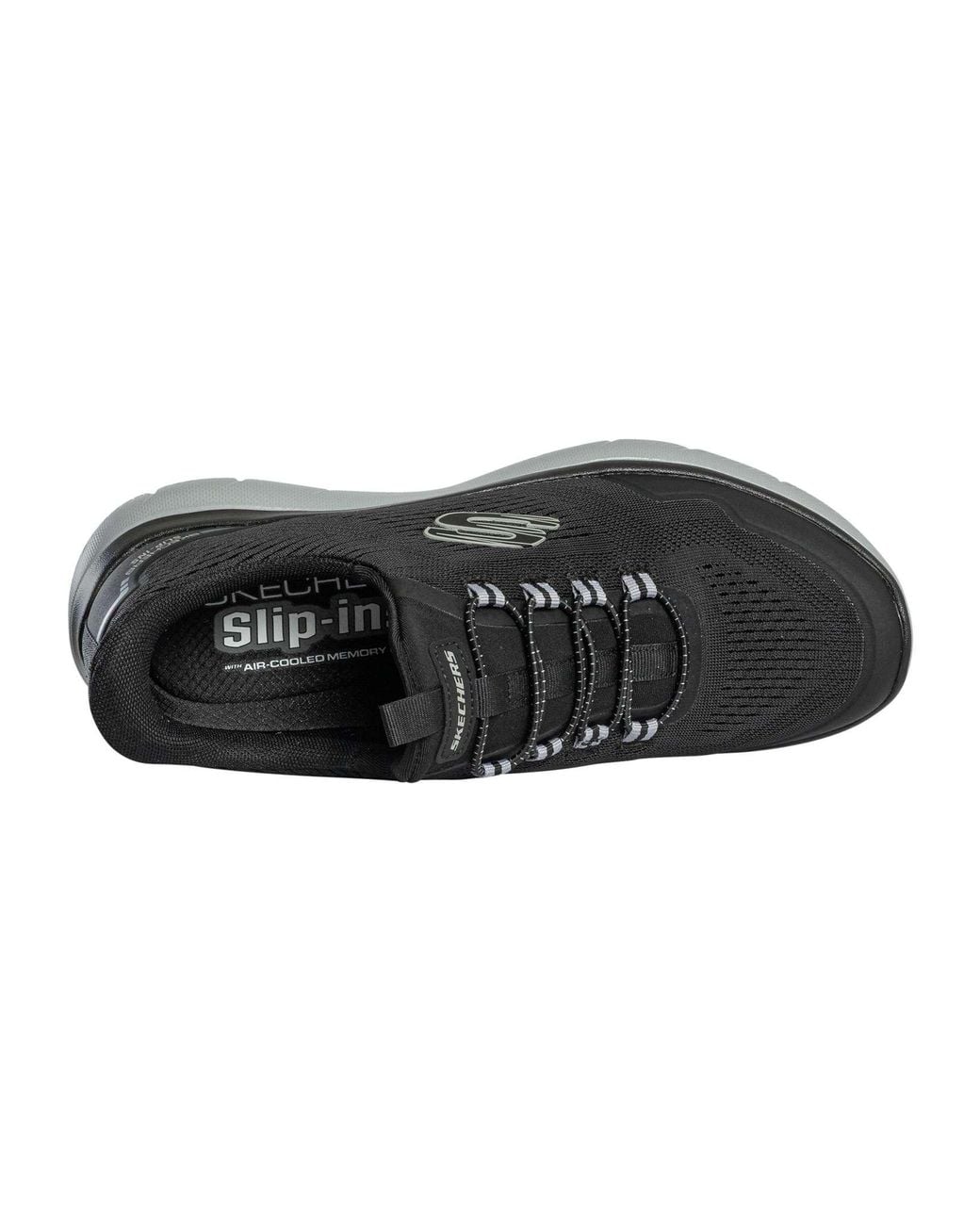 Skechers Black Summits Top Rate Trainers for men
