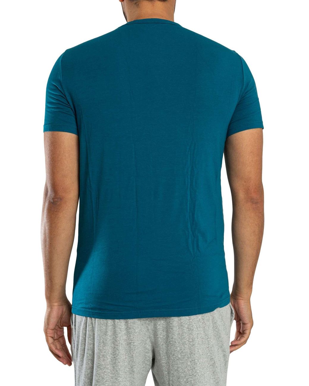 Emporio Armani Blue 2 Pack Lounge Crew Neck T-Shirt for men