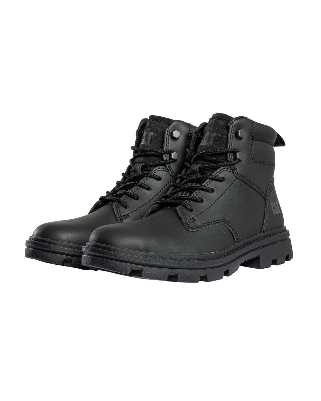 Caterpillar Black Practitioner Mid Boots for men