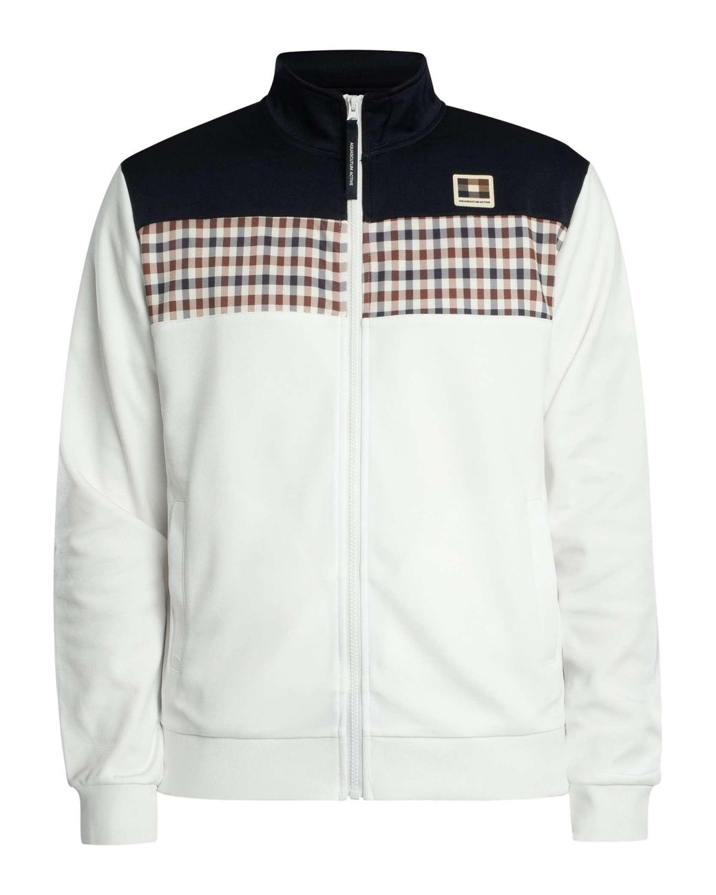 Aquascutum White Stripes Track Jacket for men