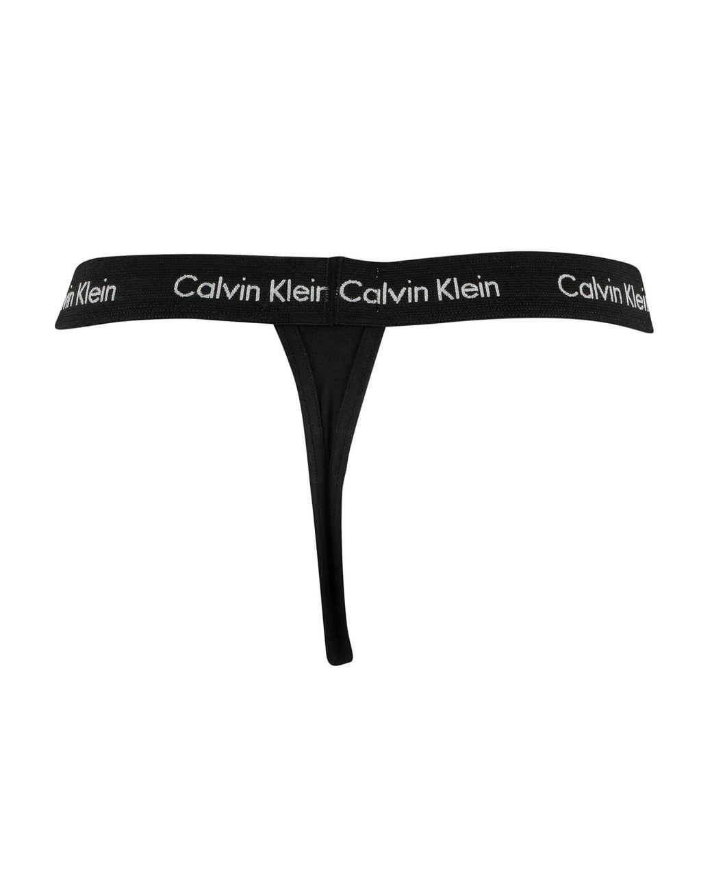 Calvin Klein 2 Pack Thongs in Black for Men | Lyst