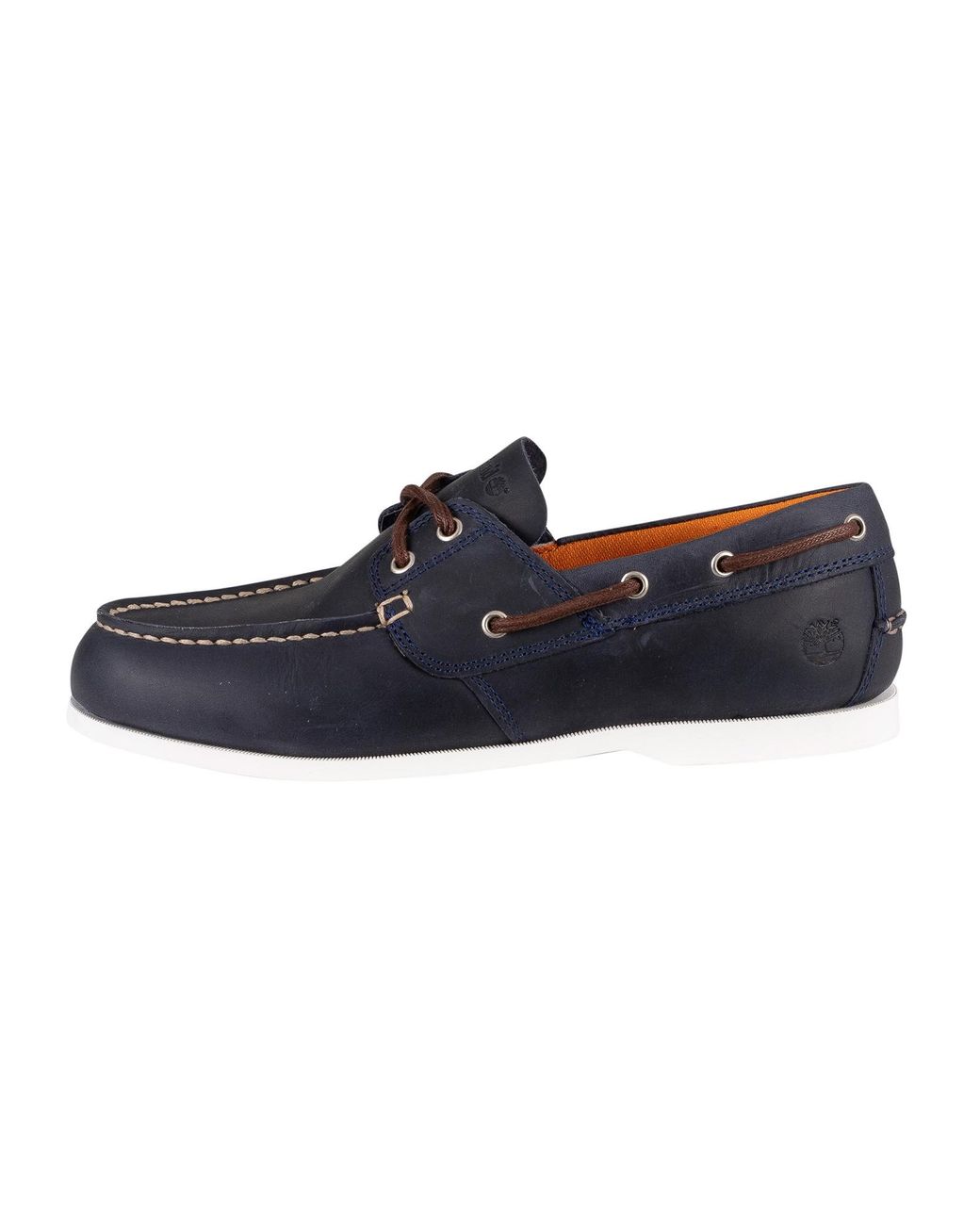Timberland Blue Cedar Bay Leather Boat Shoes for men