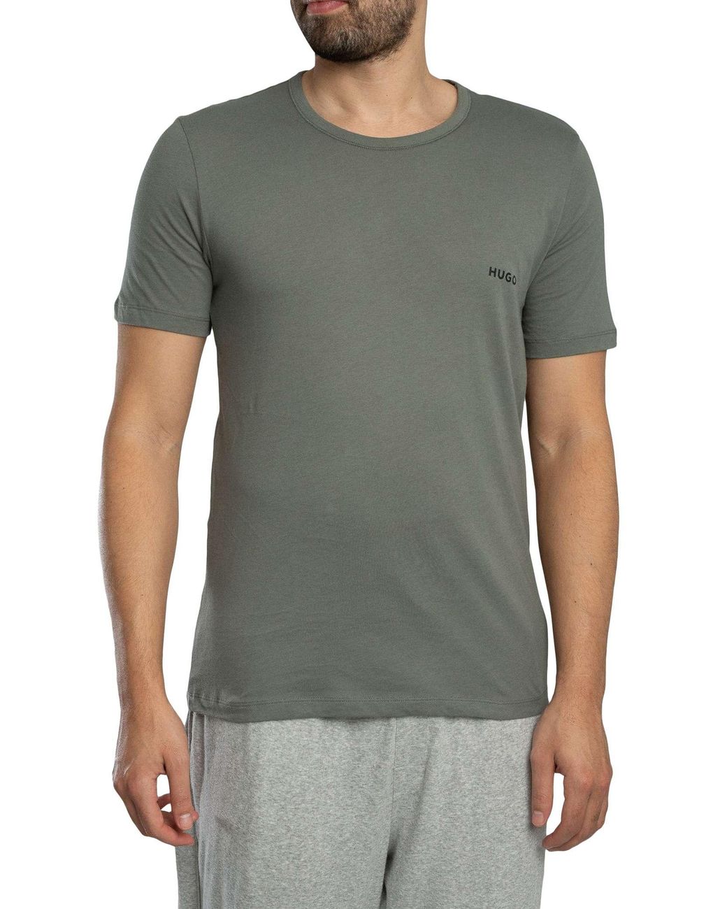 HUGO White 3 Pack Crew Lounge T-Shirt for men