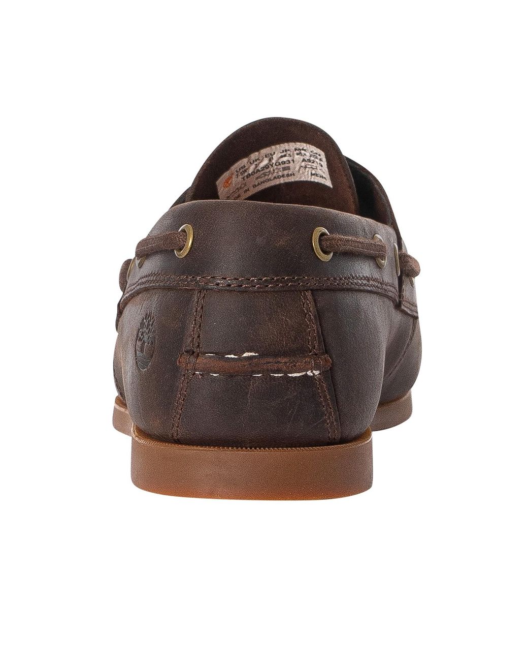 Timberland Brown Cedar Bay Leather Boat Shoes for men